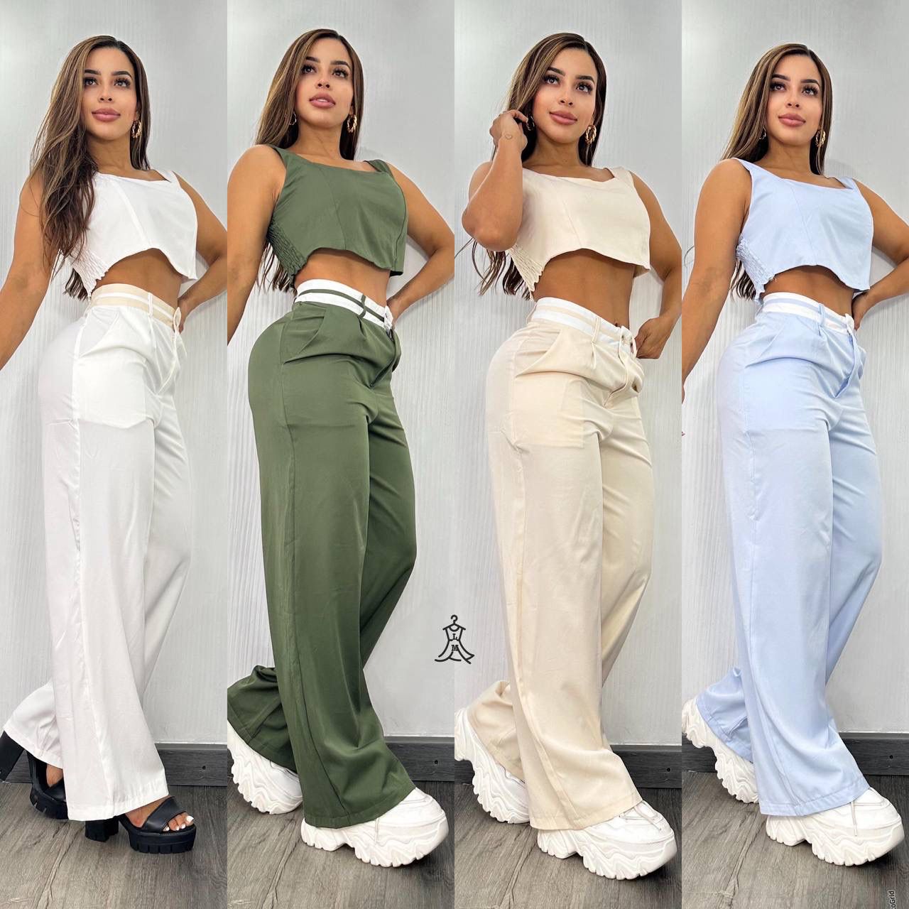 Conjunto 2 piezas pantalón cargo IM03