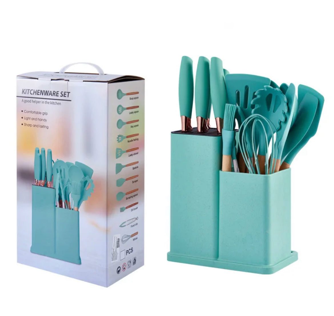 SET CUCHARONES CUCHILLOS 19 PIEZAS